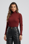 BLUSA CANELADA MANGA LONGA