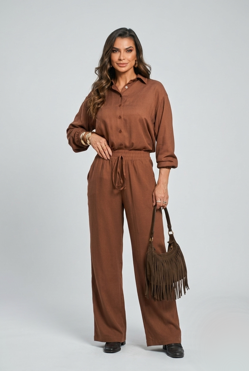 CONJUNTO CAMISA E CALÇA PANTALONA