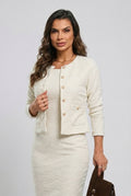 CASACO TWEED LISO